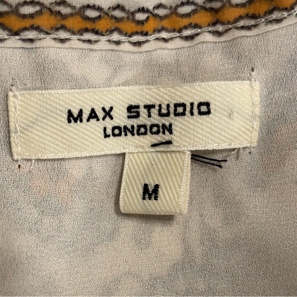 Max Studio Smocked Waist Tiered Dress Size M - Picture 8 of 9